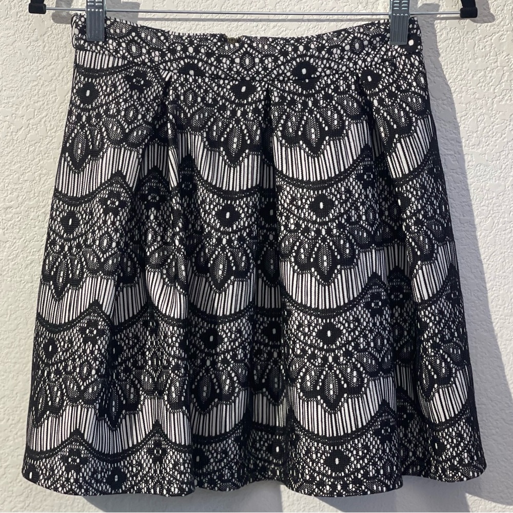 Guess Black Lace Skater Skirt 
Style #W4FD42W3I42